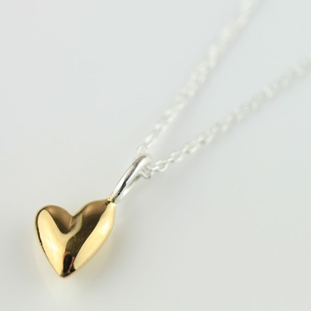 Devotion 18ct Gold Plated Heart Necklace Devotion 18ct Gold Plated Heart Necklace