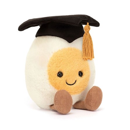 Jellycat Amuseable Boiled Egg Graduation Jellycat egg Jellycat Amuseable Boiled Egg Graduation plush