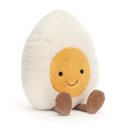 Jellycat Amuseable Happy Boiled Egg Huge Soft Toy Jellycat egg Jellycat Amuseable Happy Boiled Egg Huge Soft Toy plush
