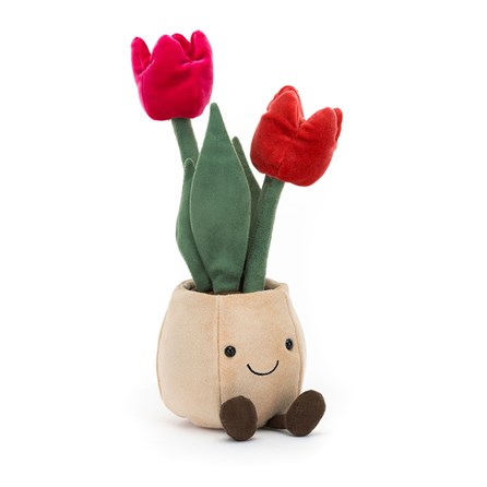 Jellycat Amuseable Tulip Pot Jellycat Amuseable Tulip Pot