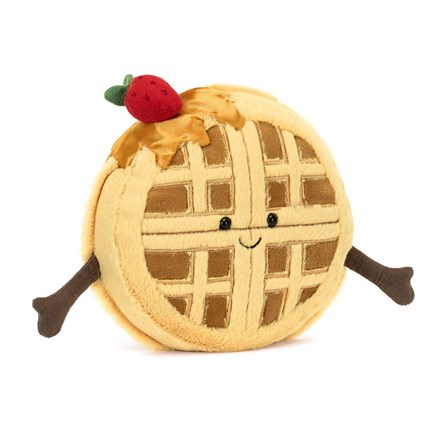 Jellycat Amuseables Rene Waffle Jellycat Super Soft Cuddly Toy Plush Jellycat Food Jellycat Waffle
