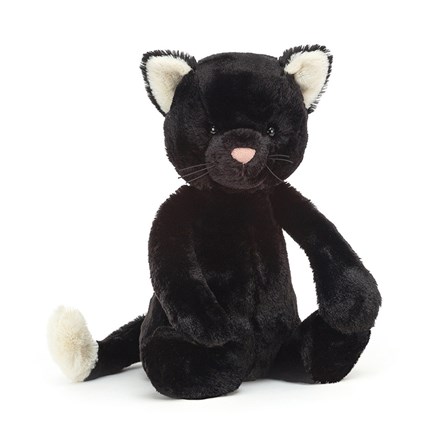 Jellycat Bashful Black Kitten Medium Jellycat cat Jellycat kitten jellycat bashful plush black kitten black cat