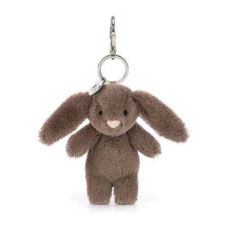 Jellycat Bashful Bunny Truffle Bag Charm Jellycat Bunny Jellycat Bunnies Jellycat Plush Bashful Bunny Truffle Beige Brown Keyring Bag Charm