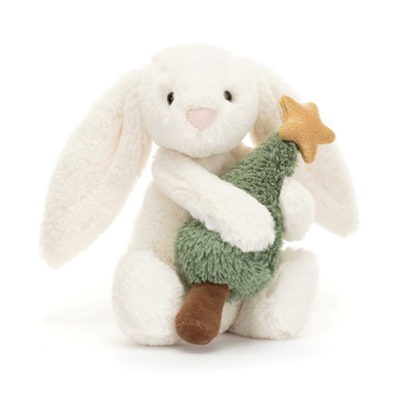 Jellycat Bashful Bunny with Christmas Tree Jellycat Christmas Jellycat Bashful Bunny Jellycat Bashful Bunnies Bunny With Christmas Tree