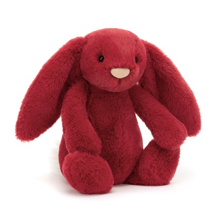 Jellycat Bashful Luxe Bunny Scarlett Original Jellycat Christmas Jellycat Bunny Jellycat Bashful Bunnies Jellycat Soft Cuddly Toy
