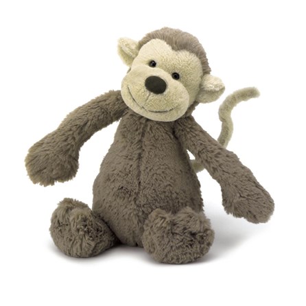 Jellycat Bashful Monkey Little Jellycat monkey Jellycat Bashful Monkey Little plush soft brown fur