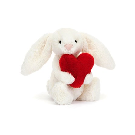 Jellycat Bashful Red Love Heart Bunny Little Jellycat Valentines Jellycat Bashful Bunny Jellycat Love Heart Bunny Soft Cuddly Toy Bunnies