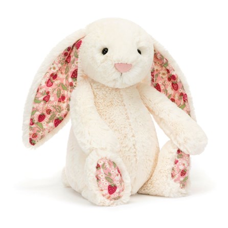Jellycat Blossom Cream Bunny 'Berry' Original Jellycat Easter Jellycat Soft Cuddly Toy Plush Jellycat Bunnies Jellycat Bunny Jellcat Rabbits