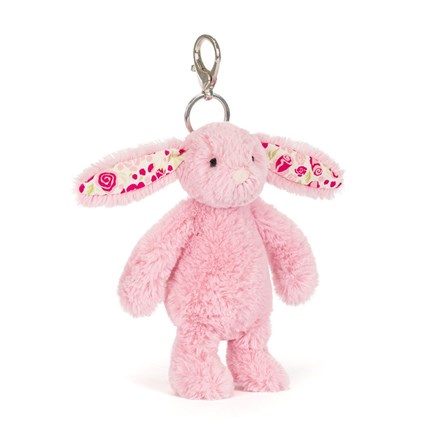 Jellycat Blushkin Blossom Bunny Bag Charm Super Soft Jellycat Plush Soft Toys Collectables Blushkin Blossom Bunny Bag Charm Keyring