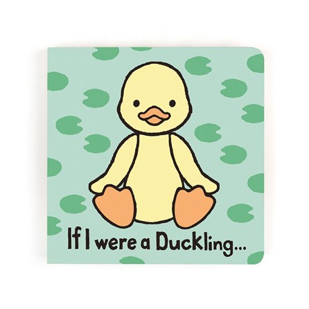 Jellycat If I were a Duckling Board Book Jellycat duck Jellycat If I were a Duckling Board Book textured