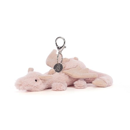 Jellycat Rose Dragon Bag Charm Jellycat rose dragon bag charm dragon jellycat plush jellycat rose dragon soft pink keyring
