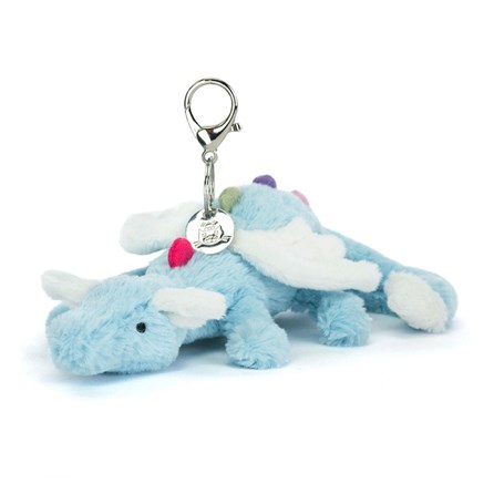 Jellycat Sky Dragon Bag Charm Super Soft Jellycat Plush Soft Toys Collectables Sky Dragon Bag Charm Keyring