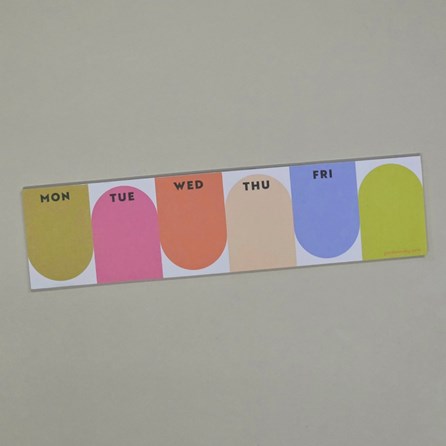 Keyboard Weekly Planner Pad - Bright Arches To Do Notepad Making Lists Organisers Planners Notebooks Stationary Memo Pads