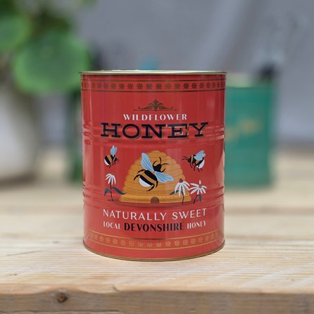Large Storage Tin - Honey Home Accessories Quirky Metal Storage Tins New Home Gifts Birthday Gifts Father's Day Gifts