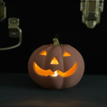 Light Up Porcelain Pumpkin Light Up Porcelain Pumpkin