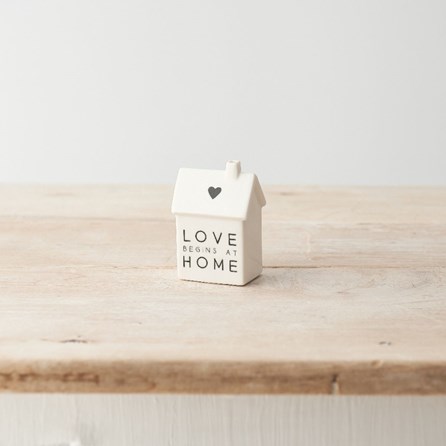 'Love Begins At Home' Porcelain House Decoration