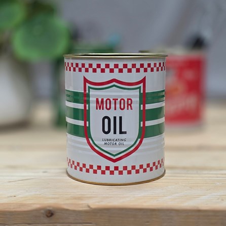 Medium Storage Tin - Motor Oil Home Accessories Quirky Metal Storage Tins New Home Gifts Birthday Gifts Father's Day Mother's Day