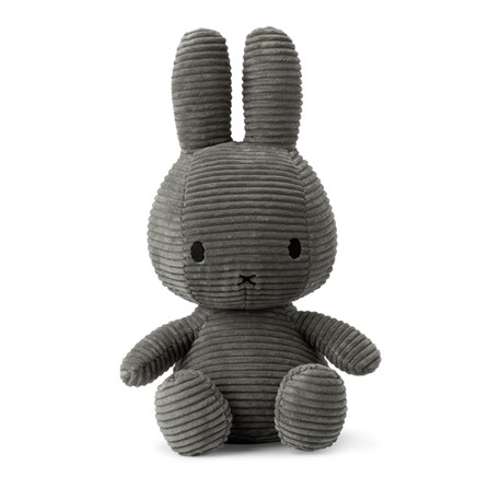 Miffy Corduroy Grey Large - 33cm Miffy Corduroy Grey Large - 33cm