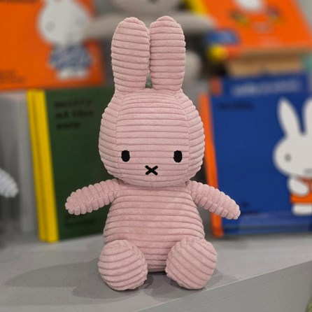 Miffy Corduroy Pink - 23cm Super Soft Loveable Cuddly Soft Toy Miffy Bunny Rabbit Corduroy Gifts For Children