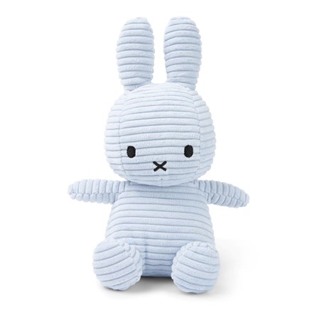 Miffy Sitting Corduroy Ice Blue - 23cm Miffy Sitting Corduroy Ice Blue - 23cm