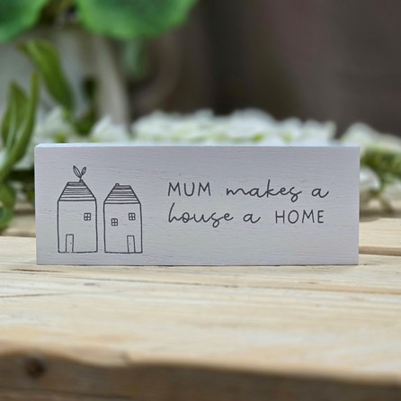 Mini Mantel Plaque - Mum Home Mini Mantel Plaque - Mum Home