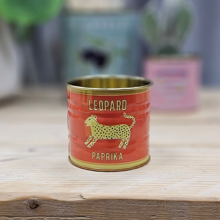 Mini Storage Tin - Leopard Home Accessories Quirky Metal Storage Tins New Home Gifts Birthday Gifts Food Design