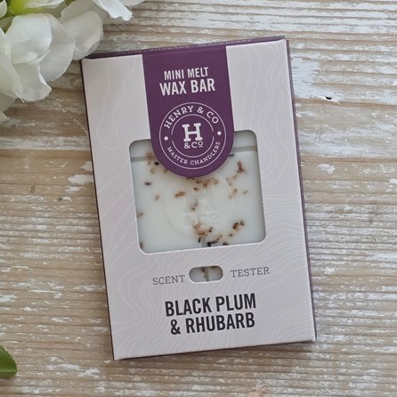 Mini Wax Melt Bar - Black Plum & Rhubarb Vegan Friendly Scented Wax Melts Home Fragrance New Home Gifts Henry & Co