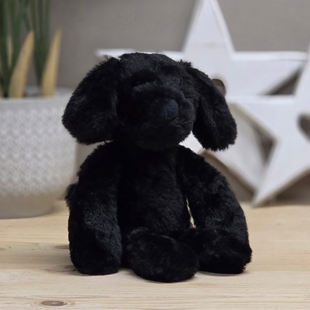 Monty The Plush Long Leg Black Puppy Soft Toy Super Soft Plush Cuddly Toy Puppy Dog Gifts For Newborn Gifts For Baby Gifts For Children