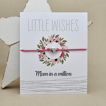 'Mum In A Million' Wish Bracelet 'Mum In A Million' Wish Bracelet