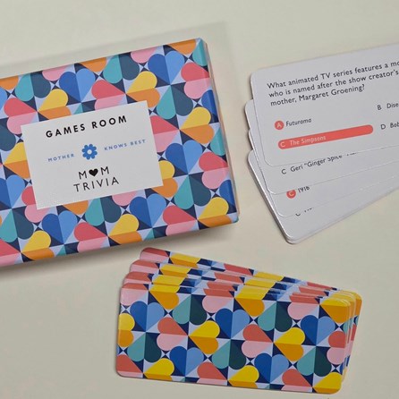 Mum Trivia Quiz Game Mother's Day Gifts Fun Novelty Trivia Game Family Fun After Dinner Game Mum Trivia Quiz Game