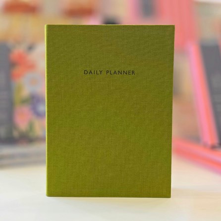 Olive Green Fabric Daily Planner 2026 Diaries Home Planning Planner Notebook Organiser Friendship Gifts Christmas Gift Olive Green