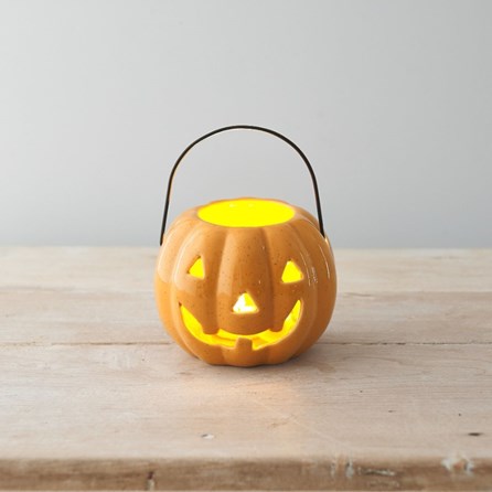 Orange Pumpkin Tealight Lantern Orange Pumpkin Tealight Lantern
