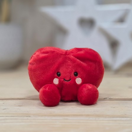 Palm Pals Soft Toy Amore Heart Collectable Palm Pals Cute Cuddly Soft Toy Plush Beanie New Baby Gift Birthday Gifts Amore Heart