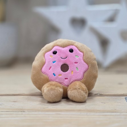 Palm Pals Soft Toy Claire Donut Collectable Palm Pals Cute Cuddly Soft Toy Plush Beanie New Baby Gift Birthday Gifts Claire Donut