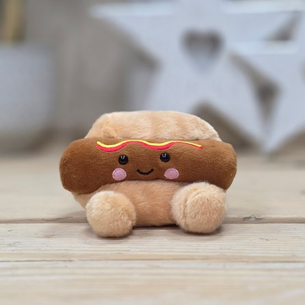Palm Pals Soft Toy Colson Hotdog Collectable Palm Pals Cute Cuddly Soft Toy Plush Beanie New Baby Gift Birthday Gifts Colson Hotdog