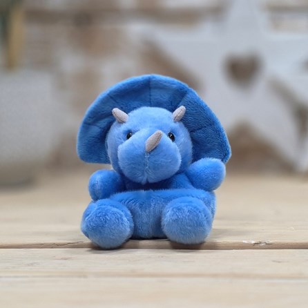 Palm Pals Soft Toy Tank Triceratops Collectable Palm Pals Cute Cuddly Soft Toy Plush Beanie New Baby Gift Tank Triceratops Birthday Gift