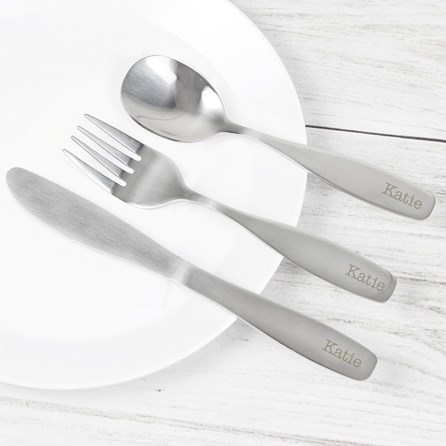 Personalised 3 Piece Cutlery Set personalised christening gift for girls personalised christening gift for boys