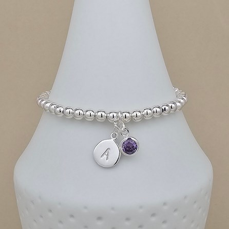 Personalised Birthstone Bracelet Birthday Gifts Christening Gifts Baptism Gifts Holy Communion Gifts Confirmation Gifts Birthstone