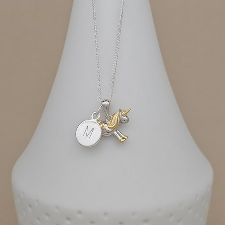 Personalised Children's Cute Unicorn Necklace Gifts For Children Birthday Gifts Sterling Silver Necklaces Charm Necklace Unicorn Jewellery