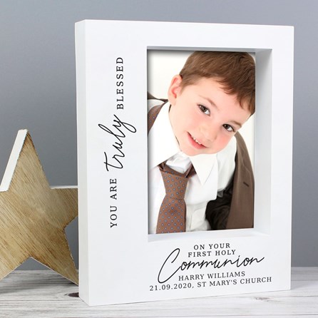 Personalised First Holy Communion Box Photo Frame First Holy Communion Gifts 7x5 Box Photo Frame Keepsake Gifts Sentiment Gifts Gifts For Children