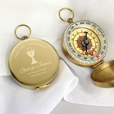 Personalised First Holy Communion Keepsake Compass Personalised First Holy Communion Gift Metal Keepsake Compass Gifts For Children