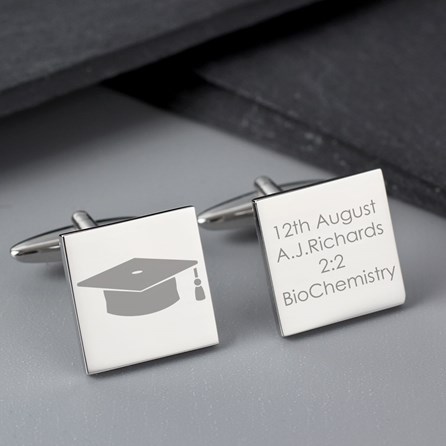 Personalised Graduation Cufflinks Graduation Gifts New Job Gifts Personalised Graduation Cufflinks Gifts For Men