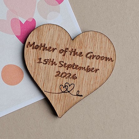 Personalised Mother of the Groom Heart Pocket Token Mother Of The Groom Gifts Wedding Gifts Sentiment Token Gifts Personalised Gifts