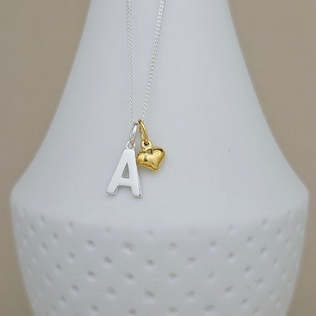 Personalised Petite Gold-Plated Heart Necklace Personalised Petite Gold-Plated Heart Necklace