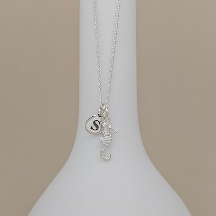 Personalised Sterling Silver Seahorse Necklace Personalised Jewellery Gifts Personalised Necklaces Gifts For Women Animals And Nature Gifts