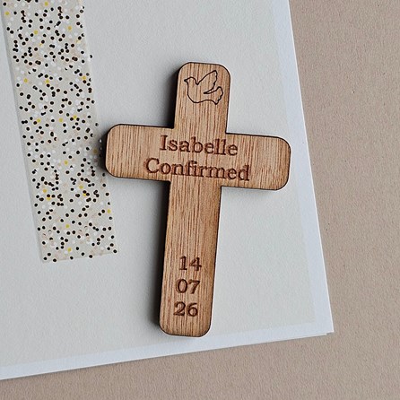 Personalised Wooden Confirmation Cross Pocket Token Confirmation Gifts For Girls Confirmation Gifts For Boys Personalised Gifts