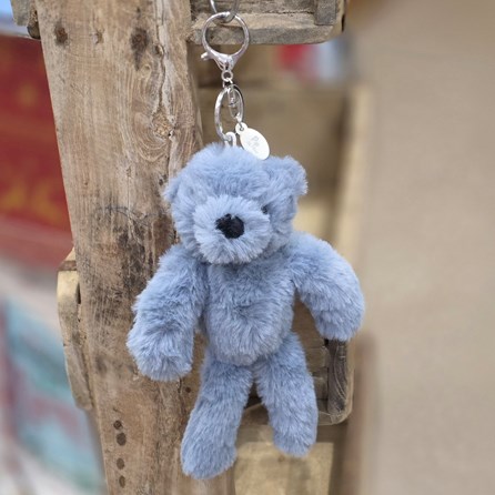 Pip The Plush Blue Teddy Bear Keyring Pip The Plush Blue Teddy Bear Keyring