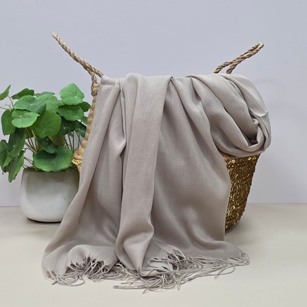Plain Lightweight Tassel Scarf in Nude Lightweight Plain Tassel Scarves Headscarves Gifts For Mum Mother's Day Gifts Birthday Gifts