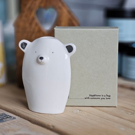 Porcelain Bear Vase Home Decorations Homeware Gifts Sentiment Keepsake Gifts Porcelain Gifts Bear Vase
