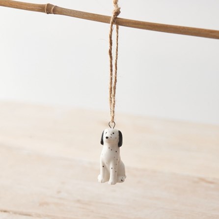 Porcelain Dalmatian Dog Hanging Decoration